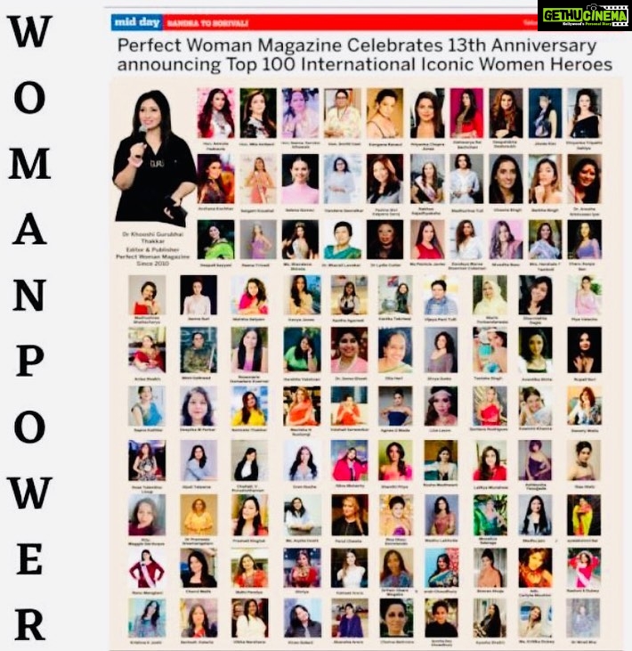 Madhushree Instagram - Proud to b one of the top international iconic woman . Thanks to #midday for this honour. #midday #topinternational #iconic #woman . *Midday Coverage of Top 100 International Iconic Women of 2022 who are clear about their Goals….* Check their Names in the Blog https://perfectwomanmagazineandevents.com/2023/01/28/perfect-woman-magazine-celebrates-13th-anniversary-announcing-100-international-iconic-women-heroes/