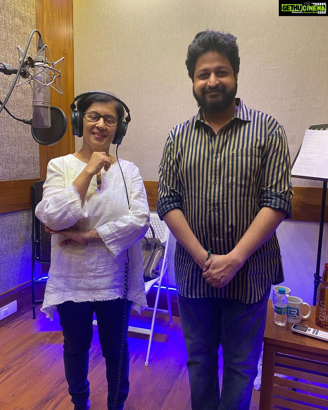 Madhushree Instagram - Yesterday very #auspicious day , #vasantpanchami2023 Recorded a #song for #gvprakash #tamilsongs #abhishekh #