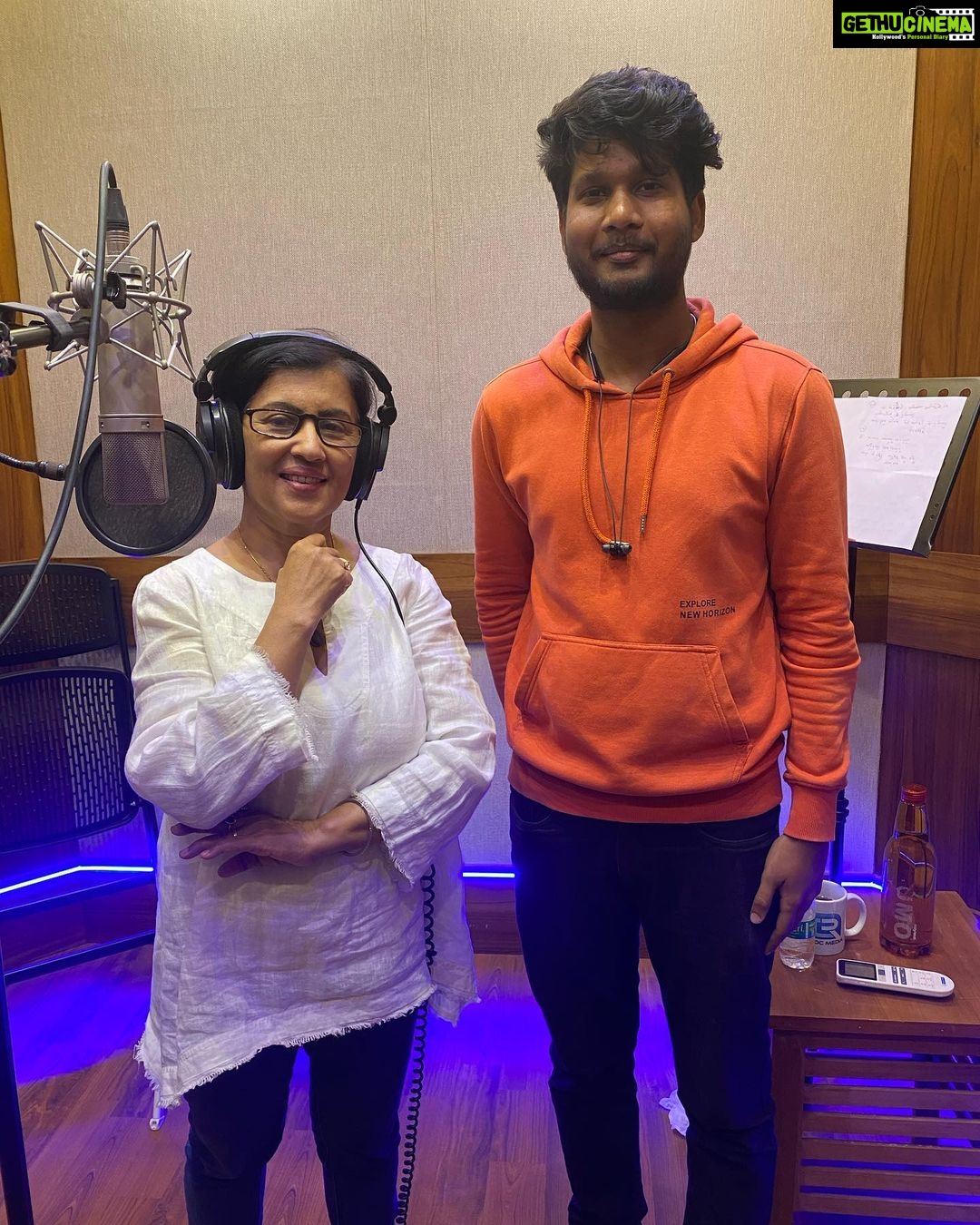 Madhushree Instagram - Yesterday very #auspicious day , #vasantpanchami2023 Recorded a #song for #gvprakash #tamilsongs #abhishekh #