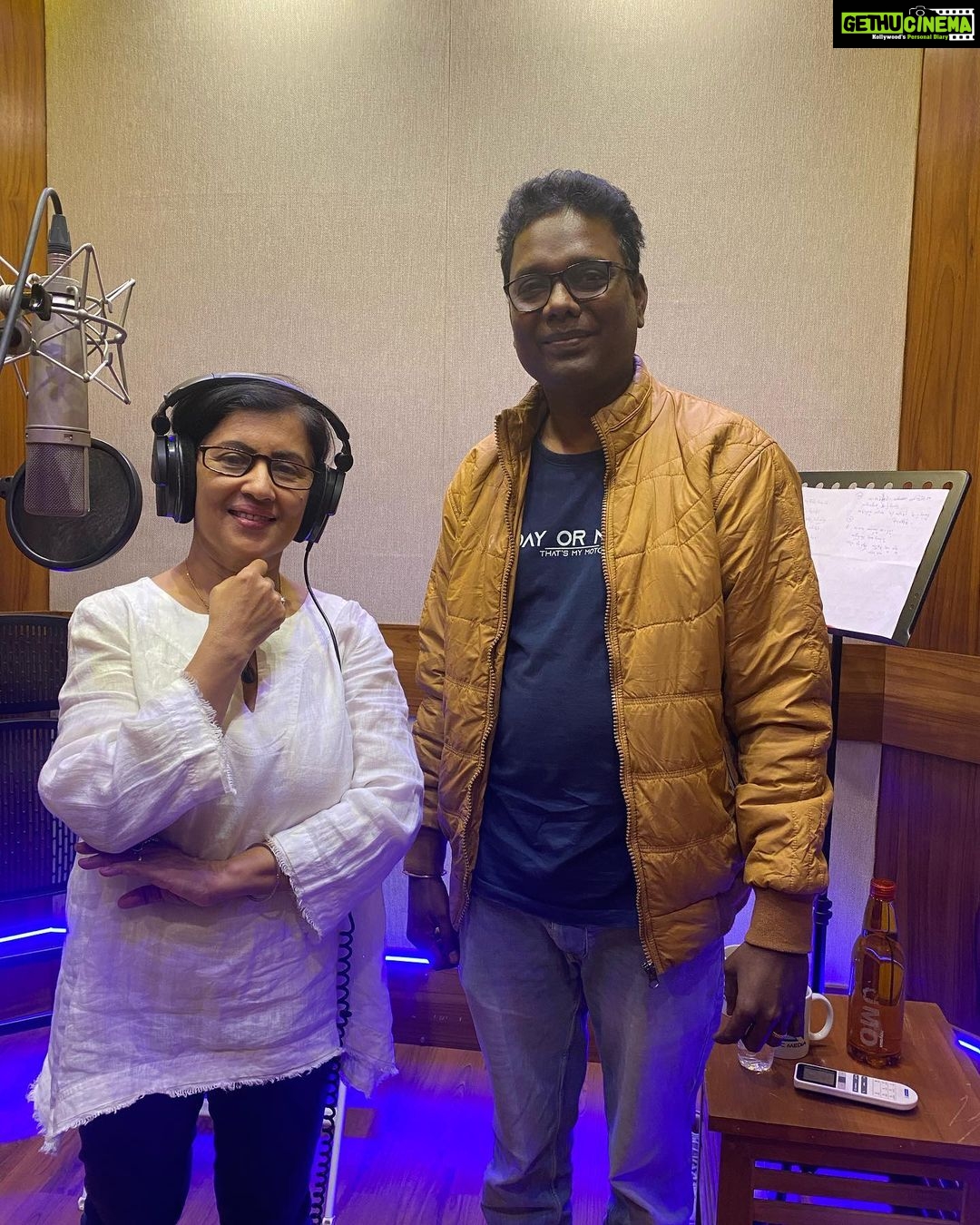 Madhushree Instagram - Yesterday very #auspicious day , #vasantpanchami2023 Recorded a #song for #gvprakash #tamilsongs #abhishekh #