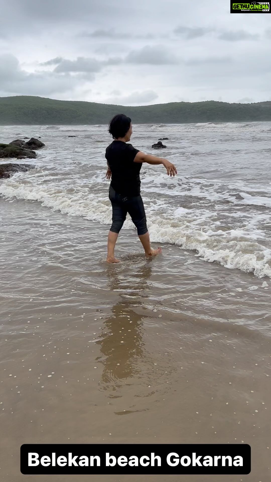 Madhushree Instagram - #Enjoying #belekanbeach #gokarna #karnataka #sea #seabeach