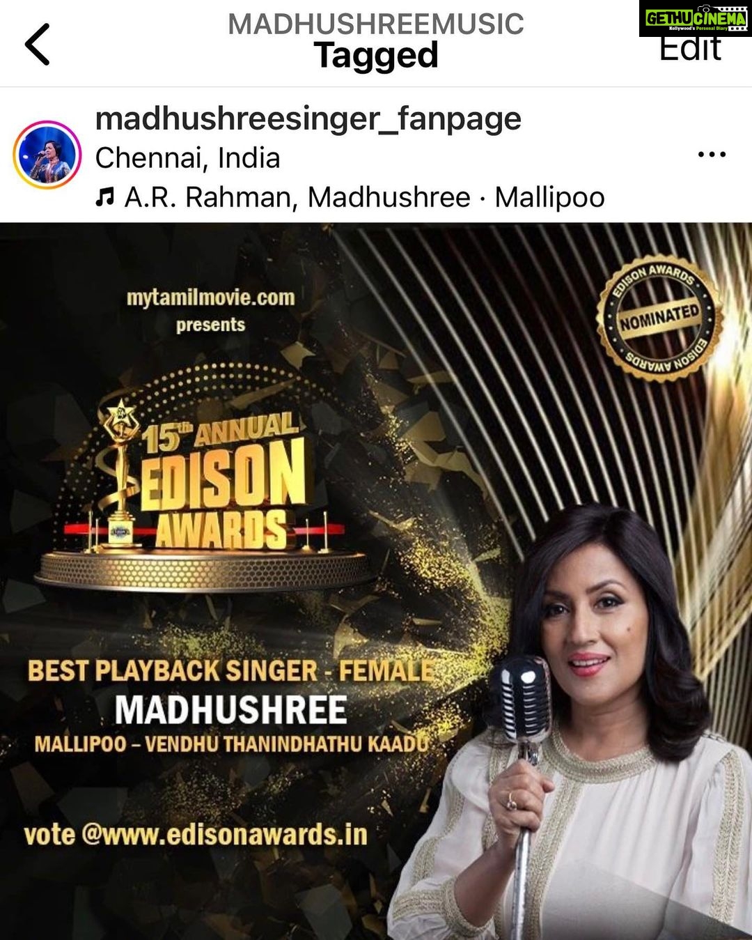 Madhushree Instagram - With all your love .. mallipoo is rocking . #mallipoo #vtk #silambarasan #gautammenon #tamilsongs #music #song #singer #sing #singing #artist #voice #maliipoo #dance #mood #instagood #instagram #instalike #instadaily #instamood #instamusic #instasinger