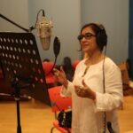 Madhushree Instagram – It was great to work with the young talented artists. Just recorded a #marathi  #song #film #Sajna at #yrf #studio  #abhaychauhan #shashikantdhotre #omkarswaroopa #suhasmunde #preet