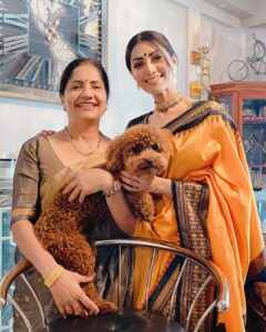 Mamta Mohandas Instagram - Every day is your day… not cuz it just is. 
Cuz you make sure it is… 😄 you even made sure my name is about your love for me 🤭

Here’s to the REAL child of my family.. my light, my best friend, my heart, my everything. Oh.. and Gucci’s too.. Our Mom!
HAPPY MOTHER’s DAY Maa… 

#mothersday #mother #amma #motherslove