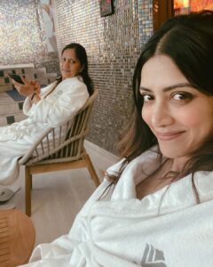 Mamta Mohandas Instagram - Every day is your day… not cuz it just is. 
Cuz you make sure it is… 😄 you even made sure my name is about your love for me 🤭

Here’s to the REAL child of my family.. my light, my best friend, my heart, my everything. Oh.. and Gucci’s too.. Our Mom!
HAPPY MOTHER’s DAY Maa… 

#mothersday #mother #amma #motherslove
