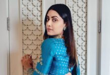 Mamta Mohandas Instagram - Never be afraid to align yourself in a position of power. #sunday #quotes #blue #fashion #desi #friendswedding #bangalore Outfit : @kalyansarees The Ritz-Carlton, Bangalore