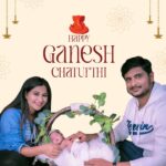 Manali Rathod Instagram - Our 1st Ganesh Chaturthi with Amaira🤩 Hope this auspicious and cheerful occasion will bring more joyous moments and smiles for you and your families. Here is wishing a joyous and colorful Ganesh Chaturthi to you! #ganapatibappa #ganapatibappamorya #jaiganesha