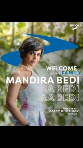 Mandira Bedi Instagram - We're thrilled to have the incredible @mandirabedi as the face of Brooks Running India! 🏃‍♀️💪

On this special day, we would also like to wish her a very happy birthday! Mandira has always been an inspiration to us with her commitment to fitness and passion for running. 

She's a true embodiment of our brand values and we couldn't be more excited to have her on board. As an accomplished actor, TV presenter, and fitness enthusiast, Mandira has always pushed boundaries and broken stereotypes. Her dedication to fitness and running is truly inspiring.

At Brooks Running India, we're all about empowering runners to achieve their best, no matter their level or experience. With Mandira on board, we're confident that we'll be able to inspire even more people to lace up their shoes and hit the road.

Join us in welcoming Mandira Bedi to the Brooks Running India family & also giving ! 🎉👟 

Brooks Running shoes are now exclusively available on our website, Flipkart and across 14 Brooks Running stores in India. Grab the latest collection before the stock runs out!

#BrooksRunningIndia #RunHappy #MandiraBedi #BrandAmbassador #FitnessInspiration #BreakingBarriers #BrooksRunning #Flipkart #FlipkartLifeStyle #Cricket #IndianCricketTeam #Host #Celebrity #Runners #BrooksShoes #BrooksFamily