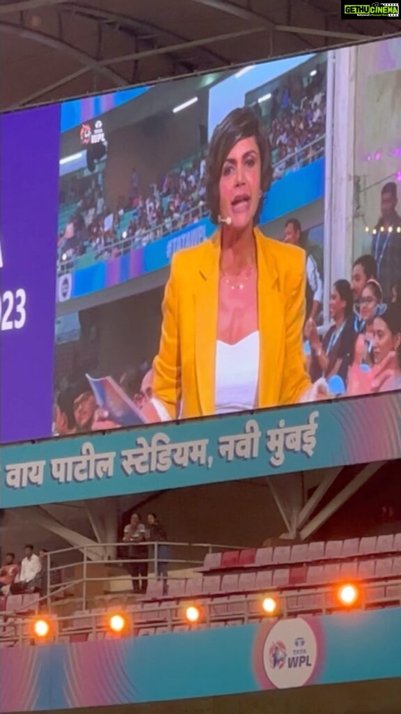 Mandira Bedi Instagram - What a momentous day for #womenscricket and I was privileged to be a part of it. ❤️🥰Hosted the #openingceremony of the first ever #WPL and it was a feeling of pure joy. It was a long time coming. And a dream come true for so many. Finally your time has come women cricketers!!! Show ‘em what you’re made of!!!! And take a bow @bcciofficial.in for making this happen! 🙏🏽❤️🥰 #tataWPL @kritisanon @kiaraaliaadvani @ap.dhillxn @smriti_mandhana @bcciofficial.in @vasudhagroverr