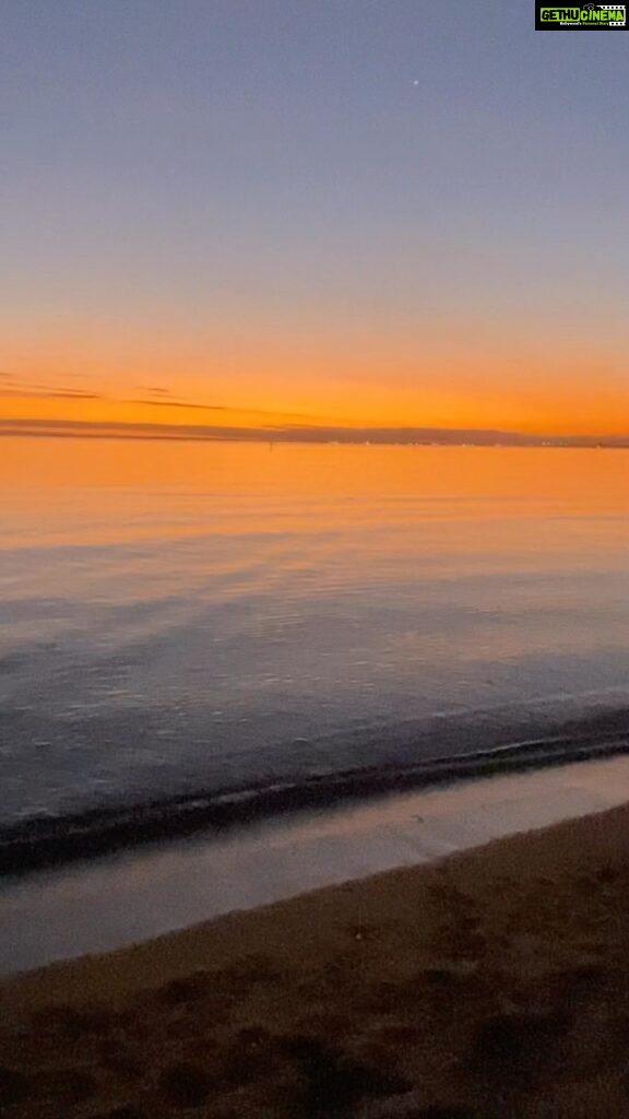 Mandy Takhar Instagram - The sunset in Melbourne is truly too stunningly beautiful.. The best I have laid my eyes upon 💛 #nofilter #beauty #nature Brighton Beach, Melbourne, Australia