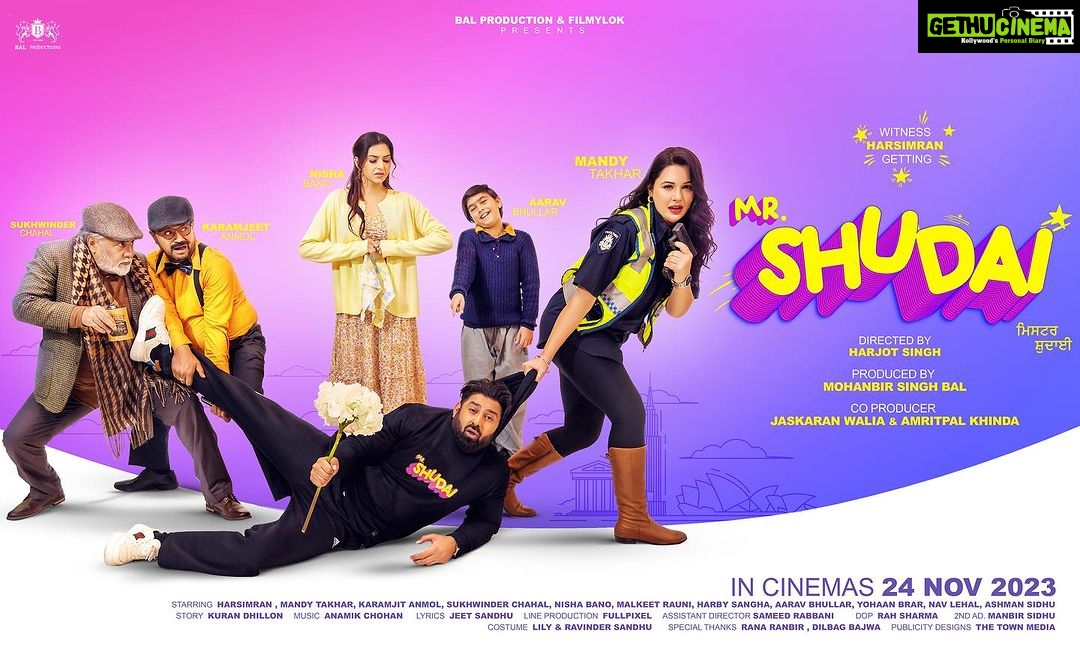 Mandy Takhar Instagram - First look for our film #MrShudai We are at Day 17 of our shoot.. a truly beautiful process.. love to each and every member the our team 💕 @harsimranofficial @harjotsingh.filmylok @mohanbirbal @filmylokofficial @karamjitanmol @sukhwinder.chahal1 @malkeetrauni @nishabano @navlehal02 @harbysangha @aaravbhullar12 @jasmankaur_ashmansingh @sameed_r @mk7_films