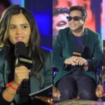 Manimegalai Instagram - Twinning with Isaipuyal ARR 🕺😍 Happy to Anchor A R Rahman Sir for a Spcl show. A day to be Cherished. Do watch it on @behindwoodsofficial Channel. Link on my Stories. And More Exclusive segments with Rahman sir s waiting for his fans 🫶 Stay tuned. #AnchorManimegalai #arr #arrahman