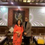 Manisha Koirala Instagram - It was fabulous to meet Mrs Sunita Sharma ji I m extremely impressed with her zeal to serve through #sainiksrimatisangh 💐🙏🏻❤️ Kathmandu, Nepal