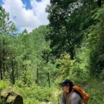 Manisha Koirala Instagram - Last day of training was over yesterday..just didn’t want #hiking #trekking to be #strolling in #alps 🫣🤪 #hiking around #kathmandu was just breathtaking that’s why I made this for you all folks.. must admit this was shot during coming down #offbeatenpath not while going up the hills 🙏🏻❤️💐💃🏻