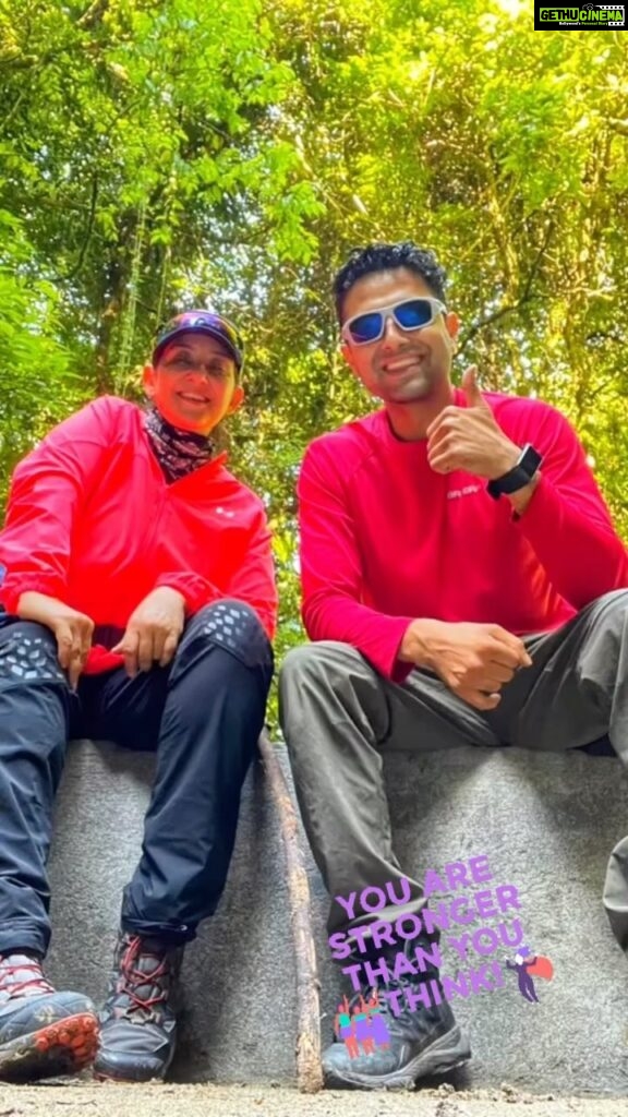 Manisha Koirala Instagram - Walked..thank you @beyultreks @iverosan for always helping me train for #trecking #hiking in #himalayas #alps 🙏🏻👊💐 Shivpuri National Park