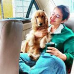 Manisha Koirala Instagram - A dose of daily doggy cuteness #powfect #dogmom #puppyplay #mowglikoirala