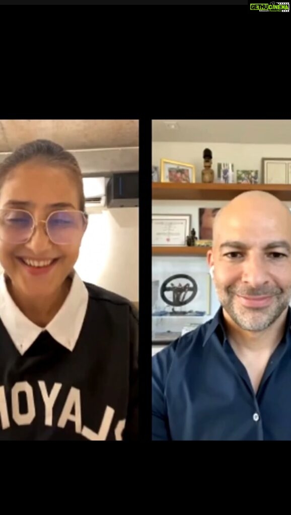 Manisha Koirala Instagram - Great conversation, very insightful for some of us who are keen to practice healthy lifestyle..thank you @peterattiamd for your book #outlive .. to understand how to live healthy n long.. good #lifespan n great #healthspan ! He has written in great detail about few imp aspects of well-being….optimal exercise, right nutrition biochemistry ,8/9 hours of sleep, good emotional health/stress free life .. this book talk in a scientific manner after doing a lot of research!! Thank you for writing this book as it ll be a bench mark for me and many like me to follow..trust me there are many insights you ll discover in a new light…@penguineindia #wellness #educatingabouthealth #health #outlive #peterattia