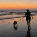 Manisha Koirala Instagram - Walking #mowglikoirala in a beach is so fun..he was running around too excited into water n into puddles smelling everything..at the end of it WE all were exhausted n covered all over in sand 🤣😅😂.. it’s fun for us to watch him enjoy beach so much!! I miss taking #simbakoirala to beach but not sure how other dogs would react to him n not sure he would enjoy as he roams around inside the house as it’s his kingdom.. do cats enjoy beaches? Is it a good thing to take cats out fr a walk or it’s only a doggie thing.. I have often wondered!! 🤔🤔🤔 #beach #sunset #walkingmydog #friendship #bondingtime Juhu Beach, Mumbai