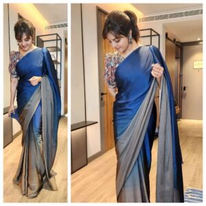 Manju Warrier Instagram - A saree is not just a garment. It's a language ❤️
#saree #sareelove

📸 @bineeshchandra
👗@sameerasaneesh