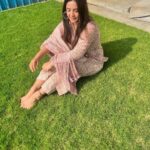 Meera Deosthale Instagram – Lounging around in this comfy cotton suit by @krishaclothing