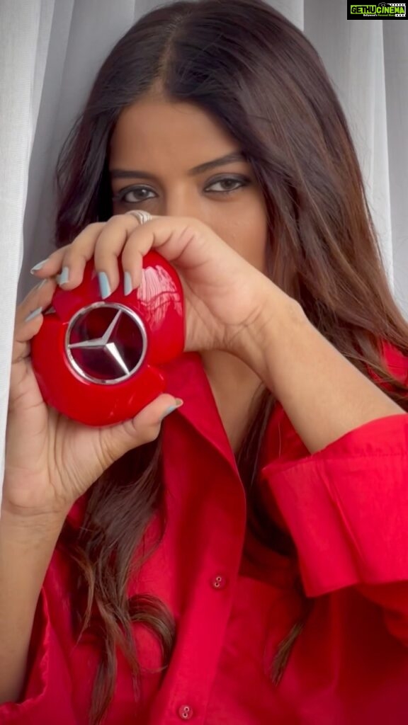 Mitali Nag Instagram - Nothing attracts attention like Red… whether it’s a red dress or the Mercedes Benz Red perfume ♥️ . . . . @mercedesbenzind @beautyconcepts_india #mitaalinag #mercedesbenzred #merc #collab #perfume #trendingaudio #333