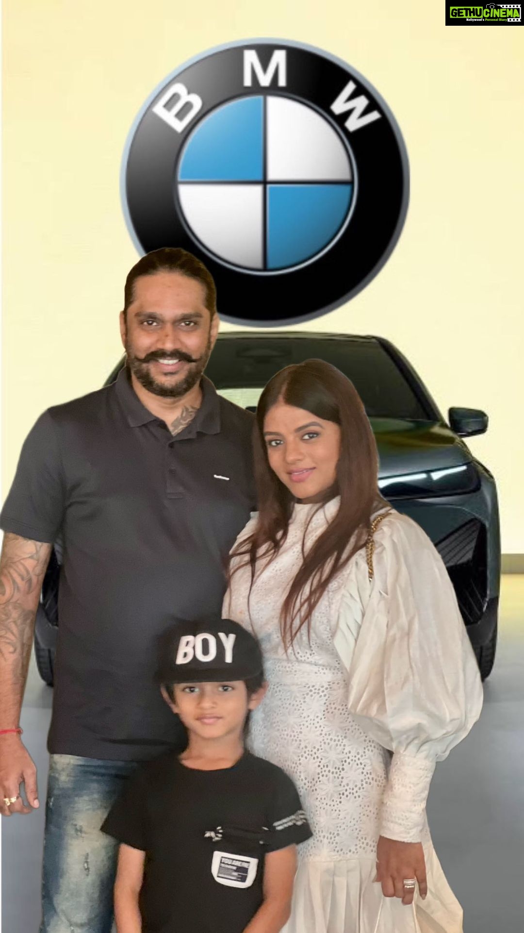 Mitali Nag Instagram - So so so happy to share with you that our new BMW is here 😁♥️ . . . @rudransh_pardeshi @aatishnishad124 #mitaalinag #bmw #indianactress #tag #333