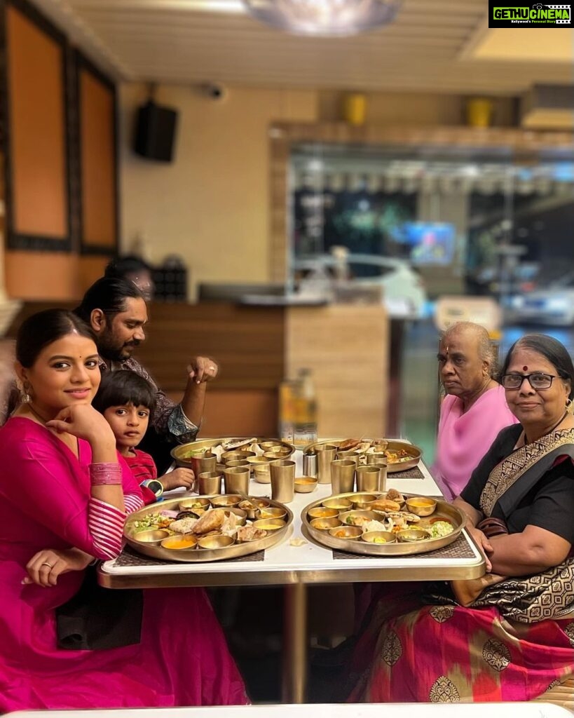 Mitali Nag Instagram - When eating out, the Indian thali style of eating always tops my list ♥️♥️ Took my mommy @nag.nalini to @maharajabhogmumbai on her birthday for a heartiest meal filled with so many varieties of Indian delicacies and a lot of love…! Thank you @teamashishmaheshwari for hosting us!!! . . #mitaalinag #indianthali #collaboration #foodgasm #333 @sankalppardeshi @rudransh_pardeshi Juhu, Mumbai