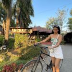 Nalini Negi Instagram - Unleashing my inner wanderer, pedaling through paradise at this enchanting resort. @anchaviyo #vaccay #vaccaymode #vaccation #chilling #chill #chillvibes #nature #naturelovers Anchaviyo