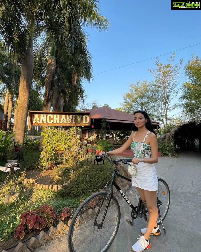 Nalini Negi Instagram - Unleashing my inner wanderer, pedaling through paradise at this enchanting resort. @anchaviyo #vaccay #vaccaymode #vaccation #chilling #chill #chillvibes #nature #naturelovers Anchaviyo