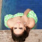 Navina Bole Instagram - It's all about perspective! Now you'll tell me this pic is upside down!💚🙃 Photographer: @anujjoshiproductions Bikini : @angelcroshet_swimwear Styling : @style_deintrepide Mua and Hair : @sapna_celebritymakeupartist Location : @goldfinchmumbai #picoftheday #photooftheday #instapost #instagram #instagood #instaphoto #instapic #poolvibes #vacayvibes #green #bikini #zen #upsidedown #pointofview #topview #portraitphotography #pose #lookingup #explorepage #explore #navinabole #competitionwithmyself #comfortableinmyskin #sunday #sundayvibes #positivevibes Goldfinch Hotel Mumbai