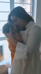 Neha Marda Instagram - You are my forever love ❤️ . 
Nothing can be more closest to me in this life than you . I feel like pure and flying in heaven when u are in my arms .
I could celebrate being a mother because of you 
I will not let anybody disturb u my love . 
You sleep at peace 😘 I am alwez there to protect you . 

Thanku @_iampubalisen_  for capturing this moment 
#happymothersday #mothersday #mothersday2023