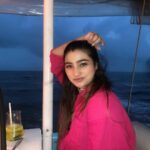 Neha Marda Instagram - Unplugged and Unwinding. #nehamarda Wearing @madeforher_mfh Purple Martini at Sunset Point, Goa