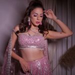 Nitibha Kaul Instagram - Living my Indian Barbiecore dreams in @falgunishanepeacockindia 💕 for the opening of @fdciofficial Couture Week ✨ Earrings @amamajewels Bag @douxamourindia MUA @shivolidogra_makeupartist Hair @hairgoalsbyjaya 📷 @jayshootin_ #FalguniShanePeacock #IndiaCoutureWeek #Barbiecore #PinkLehenga #BridalCouture #PinkAesthetic Delhi, India