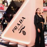 Nitibha Kaul Instagram - NEVER THE SAME, ALWAYS MYSELF @pradabeauty Wearing @volcape.store Bag @prada #PradaParadoxe #NeverTheSameAlwaysMyself #PradaBeauty #PradaFragrances #PradaBeautyPartner