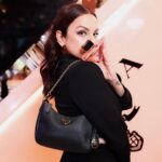 Nitibha Kaul Instagram - NEVER THE SAME, ALWAYS MYSELF @pradabeauty Wearing @volcape.store Bag @prada #PradaParadoxe #NeverTheSameAlwaysMyself #PradaBeauty #PradaFragrances #PradaBeautyPartner