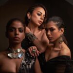 Nitibha Kaul Instagram - When @sangeetaboochra asked me what the inspiration would be for my jewellery collection- I knew it had to represent the DIVINE FEMININE & not just one side of it- every single attribute that defines a woman, which is why I named the collection “Vividh”- diverse & beautifully so ✨ Black has always been a color that stands for power, mystery & desire & this video depicts a woman who truly embraces that side of her persona. All while highlighting how beautiful this jewelry looks on all skin tones while helping you be the most authentic, sexy & powerful version of yourself 🖤 The collection is live on www.sangeetaboochra.com Photography @amanwithfilms Styling and Art Direction @egowaali NK Makeup @mehulbodh HMU @pallavidevika Cinematographer @sourabhgrover Outfit @geishadesigns #SBxNK #NitibhaKaul Black #Power #WomenEmpowerment #PowerfulWomen #DarkDesire #DarkAesthetic #AllBlack #SilverJewellery #GraphicEyeliner #BlackLove #Inclusive