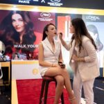 Nitibha Kaul Instagram - #Ad Had such an amazing session with @lorealparis yesterday, it was wonderful to meet so many of you! We discussed everything fashion, beauty and ofcourse our current favorite topic Cannes 2023. I also got my makeup done with the products from this year’s Cannes Collection & I absolutely loved it🤍 Shop the collection on @mynykaa today!! #WalkYourWorth #LorealParisIndia #Cannes2023 #LorealParis Wearing @puneetkapoorlabel