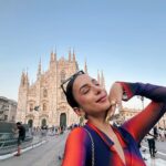 Nitibha Kaul Instagram – Mood as bright & colorful as the fit I decided to wear for this cute touristy day in Milano 🇮🇹

Wearing @labelankitajain 
Flats @hermes 
Bag @prada 
Sunnies @balenciaga 

#NKsHotGirlSummer #Milano #Duomo #TouristyDay #VisitMilan #Italy #SummerDress #ItalianSummer #EuroTrip #TravelGram Duomo di Milano, Milan, Italy