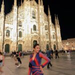 Nitibha Kaul Instagram – Mood as bright & colorful as the fit I decided to wear for this cute touristy day in Milano 🇮🇹

Wearing @labelankitajain 
Flats @hermes 
Bag @prada 
Sunnies @balenciaga 

#NKsHotGirlSummer #Milano #Duomo #TouristyDay #VisitMilan #Italy #SummerDress #ItalianSummer #EuroTrip #TravelGram Duomo di Milano, Milan, Italy