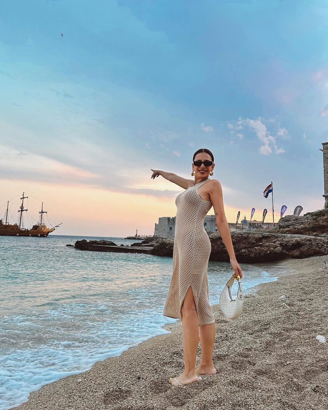 Nitibha Kaul Instagram - In the land of GOT so I obviously went ham with the touristy pix #NKsHotGirlSummer #NKInCroatia #Croatia #Dubrovnik #DubrovnikOldTown #EuroTrip #SummerInCroatia Old Town Dubronik,Croatia