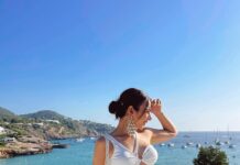 Nitibha Kaul Instagram - White island girl 🤍 #NKInIbiza #NKTravels #NKsHotGirlSummer #AllWhite #IbizaLife #EuroTrip #EuropeanSummer #Spain #TravelGram #BeachLife Cala Tárida, Ibiza