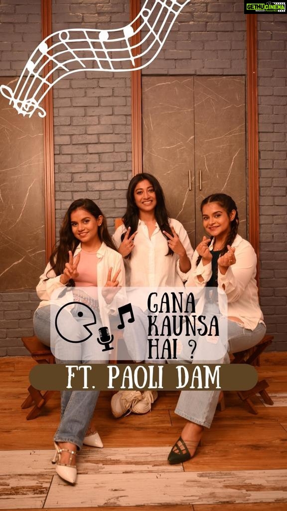 Paoli Dam Instagram - #GaanaKaunsaHai ft. The stunninggggg @paoli_dam Ma’m ! Who’s excited to see Ma’m on #GungunaLe ?? 📹 : @aanjanreekbasu Gift sponsor : @pansarimasale Location : @forkspoonknifefsk Lapels : @xtremeacoustics