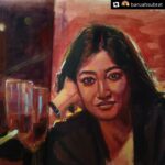 Paoli Dam Instagram - Bah! ❤️ Thank you so much . . #Repost @baruahsubrat Acrylic on paper Learning Trying to paint this amazing lady @paoli_dam ma'am . . #acrylic #artwork #portraiture #dailyart #artworld #camlinkokuyo #artistoninstagram #colours #study #portraitartist #sketchbook #contemporaryartist #contemporaryart #madewithcamel #actress #paolidam #sketching #realisticpainting #fanart #lovethis #thankyousomuch #sendinglove