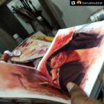 Paoli Dam Instagram - Bah! ❤️ Thank you so much . . #Repost @baruahsubrat Acrylic on paper Learning Trying to paint this amazing lady @paoli_dam ma'am . . #acrylic #artwork #portraiture #dailyart #artworld #camlinkokuyo #artistoninstagram #colours #study #portraitartist #sketchbook #contemporaryartist #contemporaryart #madewithcamel #actress #paolidam #sketching #realisticpainting #fanart #lovethis #thankyousomuch #sendinglove