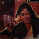 Paoli Dam Instagram - Bah! ❤️ Thank you so much . . #Repost @baruahsubrat Acrylic on paper Learning Trying to paint this amazing lady @paoli_dam ma'am . . #acrylic #artwork #portraiture #dailyart #artworld #camlinkokuyo #artistoninstagram #colours #study #portraitartist #sketchbook #contemporaryartist #contemporaryart #madewithcamel #actress #paolidam #sketching #realisticpainting #fanart #lovethis #thankyousomuch #sendinglove