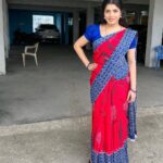 Papri Ghosh Instagram – Being simple is the toughest thing in today’s world 
#simple #saree #cotton #actress #kayal #pandavarillam #serial #suntv