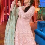 Paridhi Sharma Instagram - Deewani❤️ #randomdance #onset #lovefordance #deewani Styled by- @stylebyriyajn Assisted by- @salonitandel_ Outfit- @nehamehtacouture Jewellery - @tarannumjewelry Coordinated by- @sixsigmanetworks