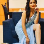 Paridhi Sharma Instagram - Aaja Saawariya Event by: @mallika_e_awadh Styled by @stylebyriyajn Outfit by @kmbykavita PR by @devampandeyofficial #blue #style #posing #differentme #exploring #instapics #actress #elegance #viral #trending