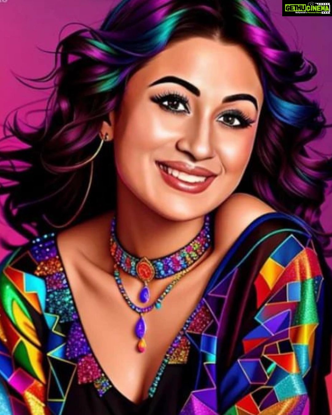 Paridhi Sharma Instagram - Wonderful edit ❤️👏 #artwork #fan #colours #grateful