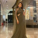 Paridhi Sharma Instagram - Every moment is a fresh beginning.. #saree #glamlook #trending #newlook Styled by- @stylebyriyajn Outfit- @chaashni.couture Vinpearl Resort & Golf Nam Hoi An